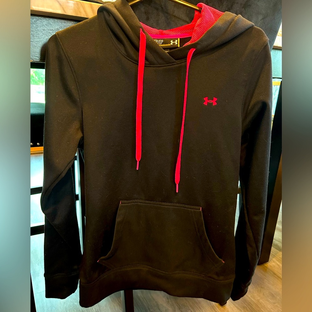 Under Armor hoodie black and pink - S